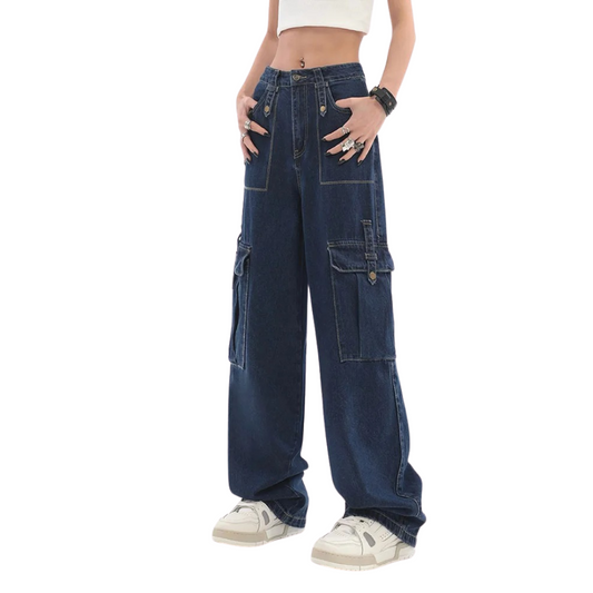 Baggy Jeans - Vintage - Weites Bein mit Taschen