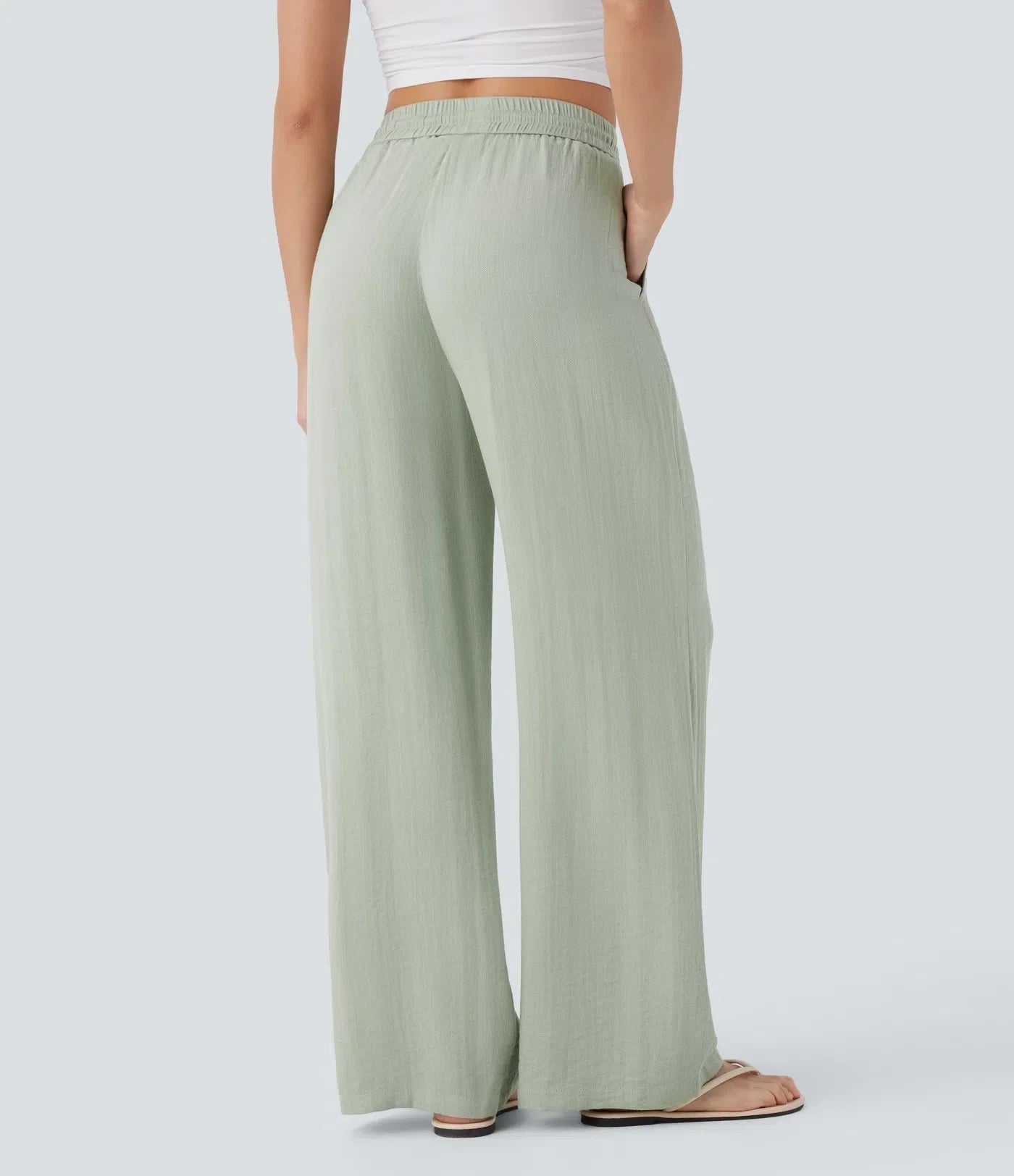 Leichte & Elegante Damen-Leinenhose mit Weitem Bein – Sommerlich, Bequem & Stilvoll