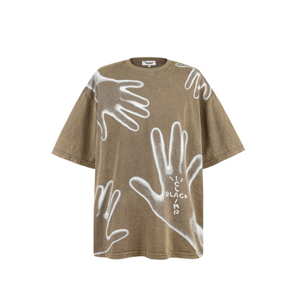 Ghost Handprint T Shirt - Schick - Baumwolle