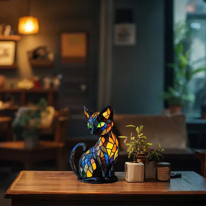 Handgemachte Katzenlampe – Leuchtendes Dekor für Wärme & Ambiente