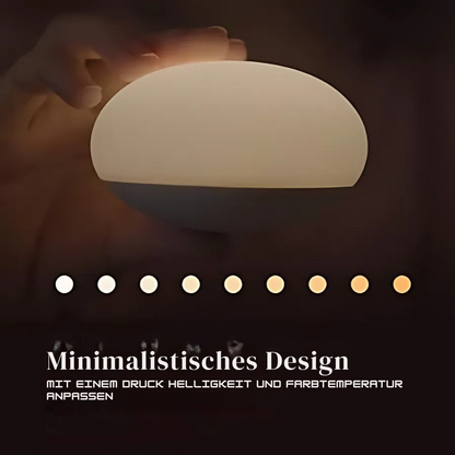 Stilllicht für die Stillzeit – BPA-freie Silikon-Touchlampe mit augenfreundlichem, stufenlosem Dimmer – kabellos & wiederaufladbar