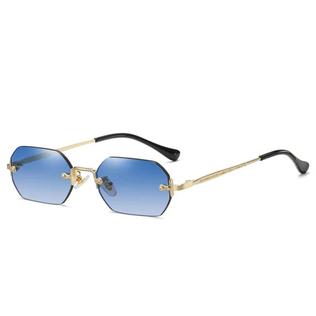 Altes Geld Sommer Sonnenbrille - Modern - Rechteckig