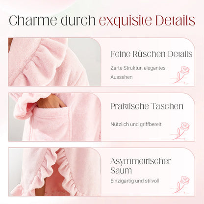 Weicher flauschiger Bademantel – Frauen, hautfreundlich, wärmend nach Dusche oder Bad