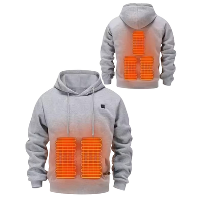 Beheizbarer Unisex Hoodie mit USB-Anschluss - 3 Wärmestufen - Perfekt für Winter - Waschmaschinengeeignet