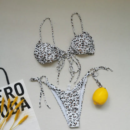 Bikini - Leopardentiermuster - Halfter - Sommer