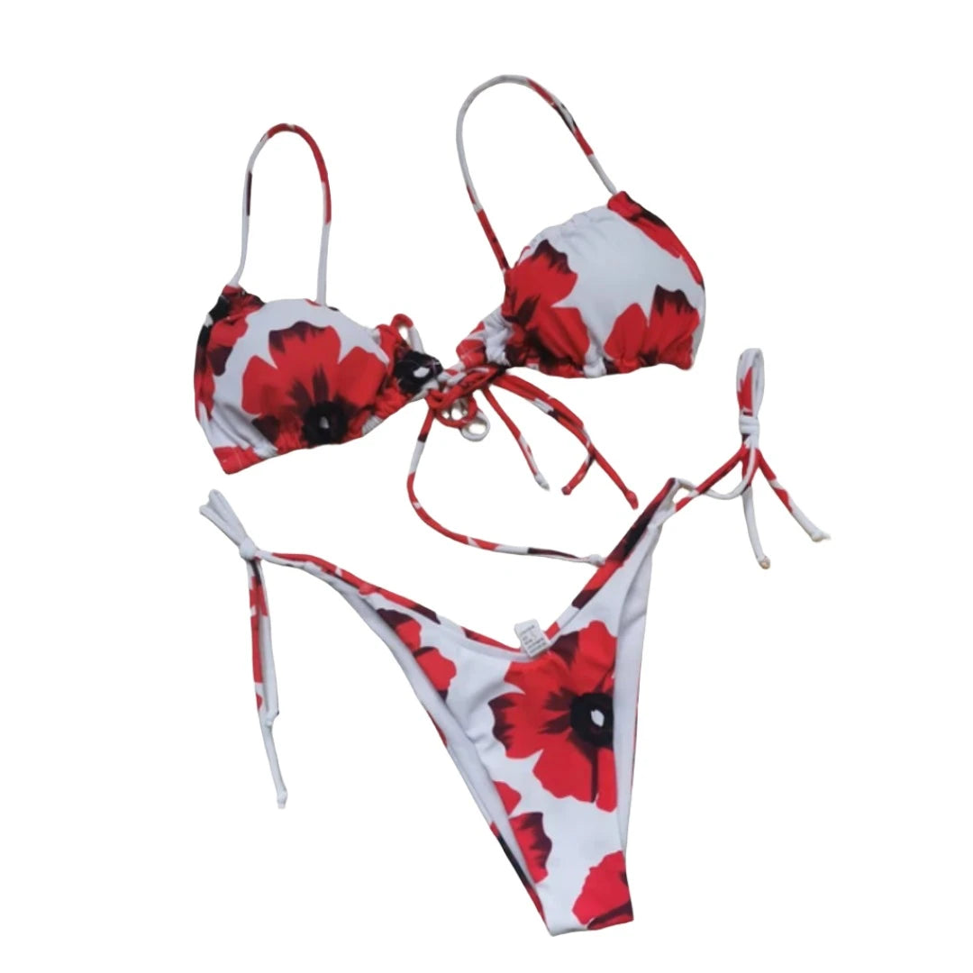 Bikini - Leopardentiermuster - Halfter - Sommer