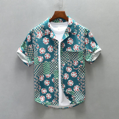 Kurzärmeliges Shirt - Druck - Polyester - Sommer