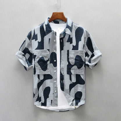 Kurzärmeliges Shirt - Druck - Polyester - Sommer