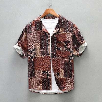 Kurzärmeliges Shirt - Druck - Polyester - Sommer