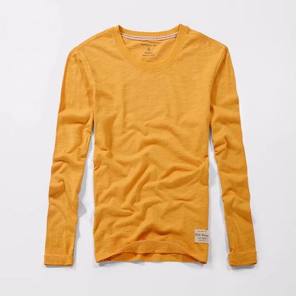 T-Shirt - orange - Lange Ärmel - Baumwolle - Sommer