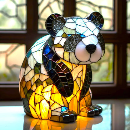 Luxeloom Tierlampe – Tiffany-Stil Glaslampe mit Tierdesign, handgefertigt und warmem Licht