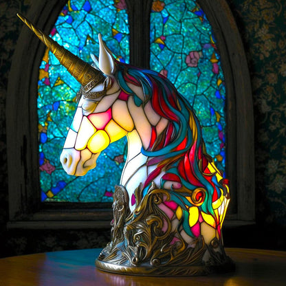 Luxeloom Tierlampe – Tiffany-Stil Glaslampe mit Tierdesign, handgefertigt und warmem Licht