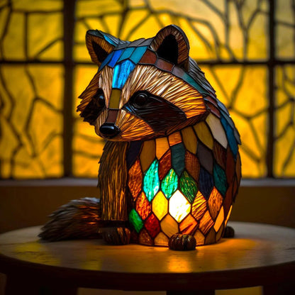 Luxeloom Tierlampe – Tiffany-Stil Glaslampe mit Tierdesign, handgefertigt und warmem Licht