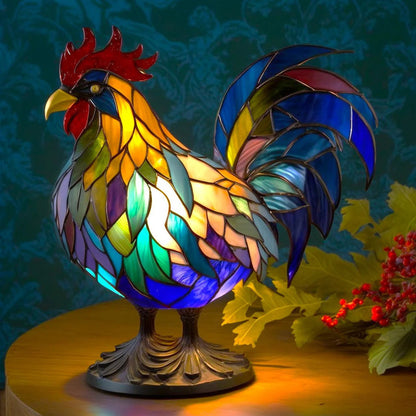 Luxeloom Tierlampe – Tiffany-Stil Glaslampe mit Tierdesign, handgefertigt und warmem Licht