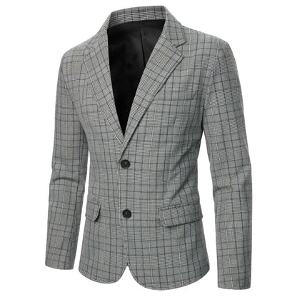 Blazer - Gestreift - Schwarz-weißes Gitter - Sommer