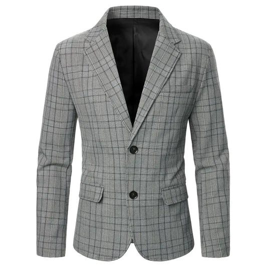 Blazer - Gestreift - Schwarz-weißes Gitter - Sommer