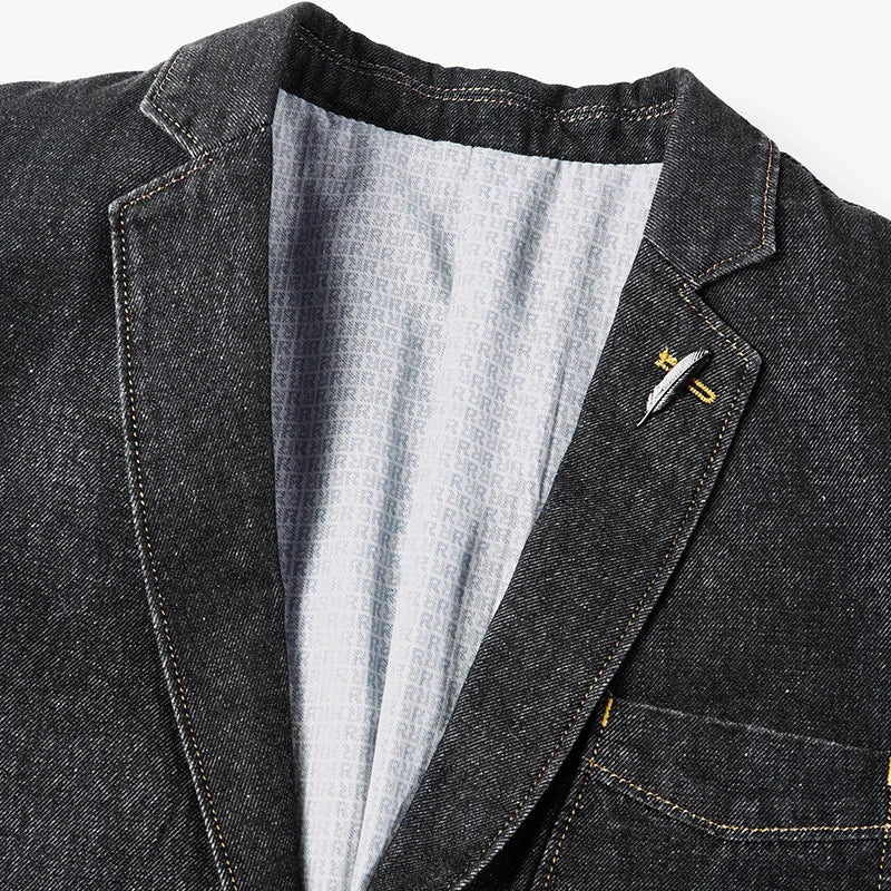 Blazer - Slim Fit - Baumwoll-Denim - Sommer