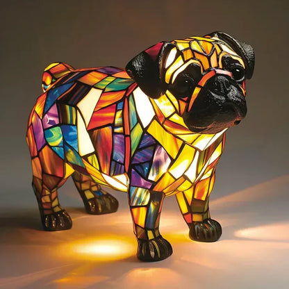 LumiPaw Handgefertigte Leuchtende Hundelampe – Stimmungslicht und Geschenk