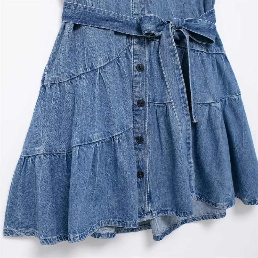 Kleid - Schmale Passform - Denim - Sommer