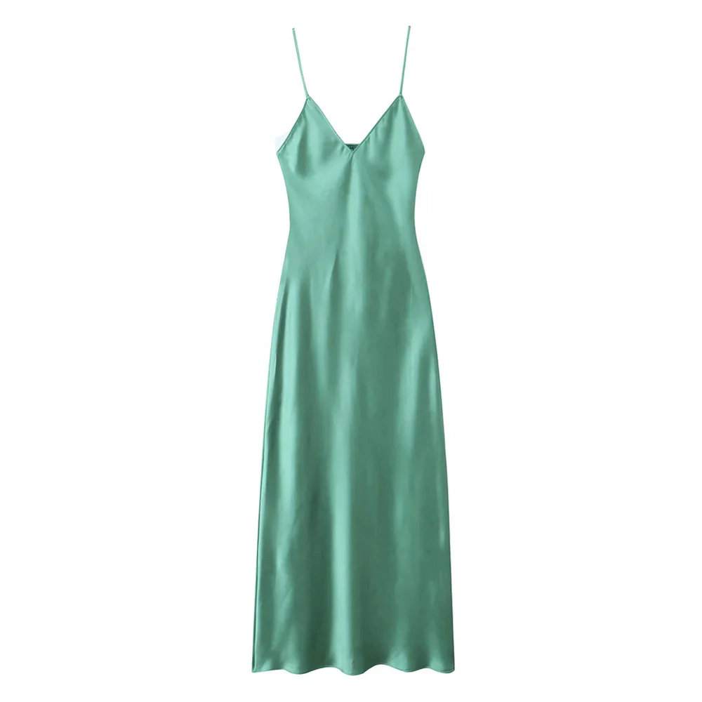 Kleid - Midi - Satin - Sommer