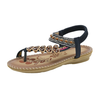 Sandalen - Boho - Offene Zehe - Elastischer Riemen - Sommer