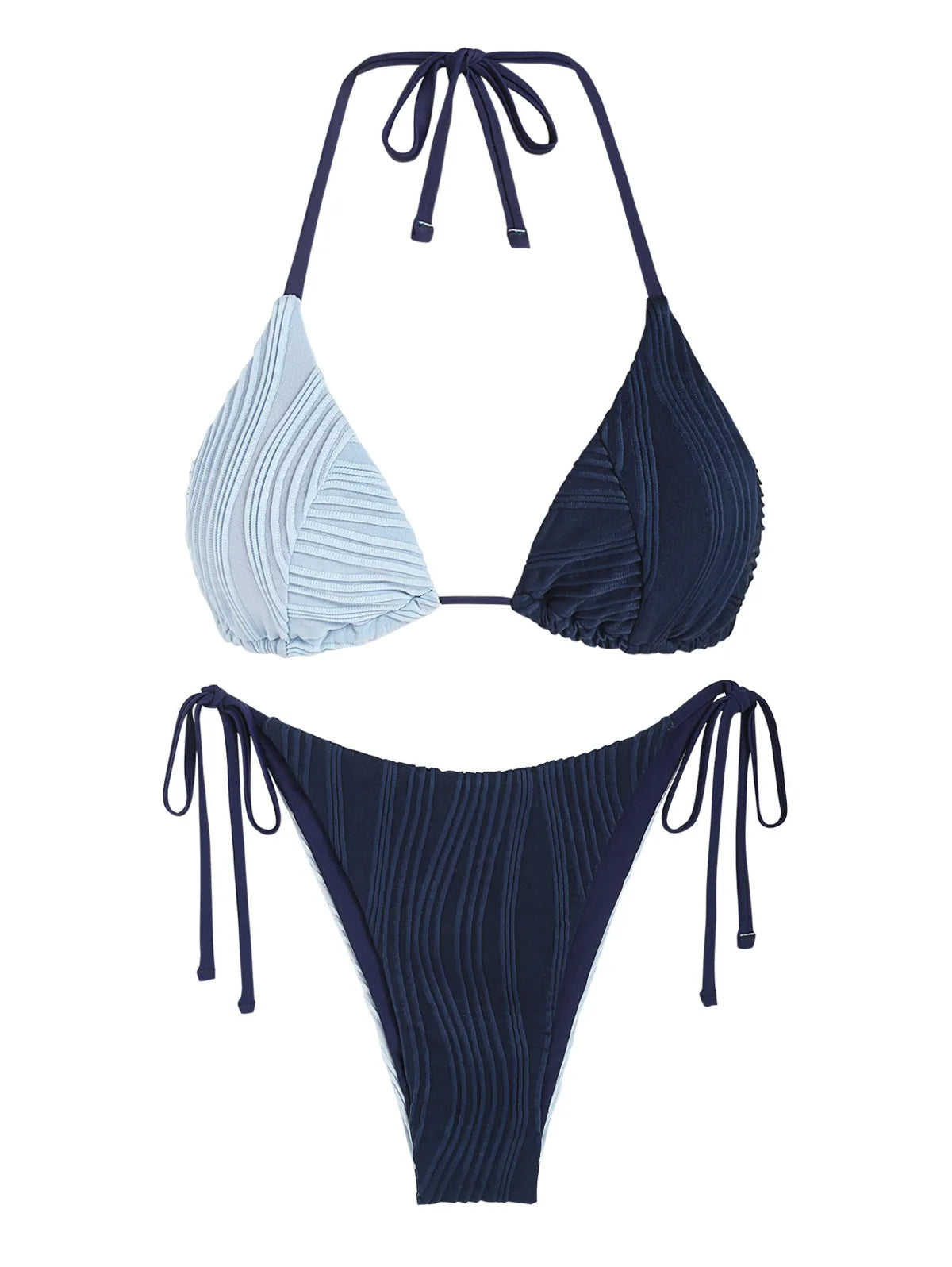 Bikini - Zweifarbig - Tanga - Sommer