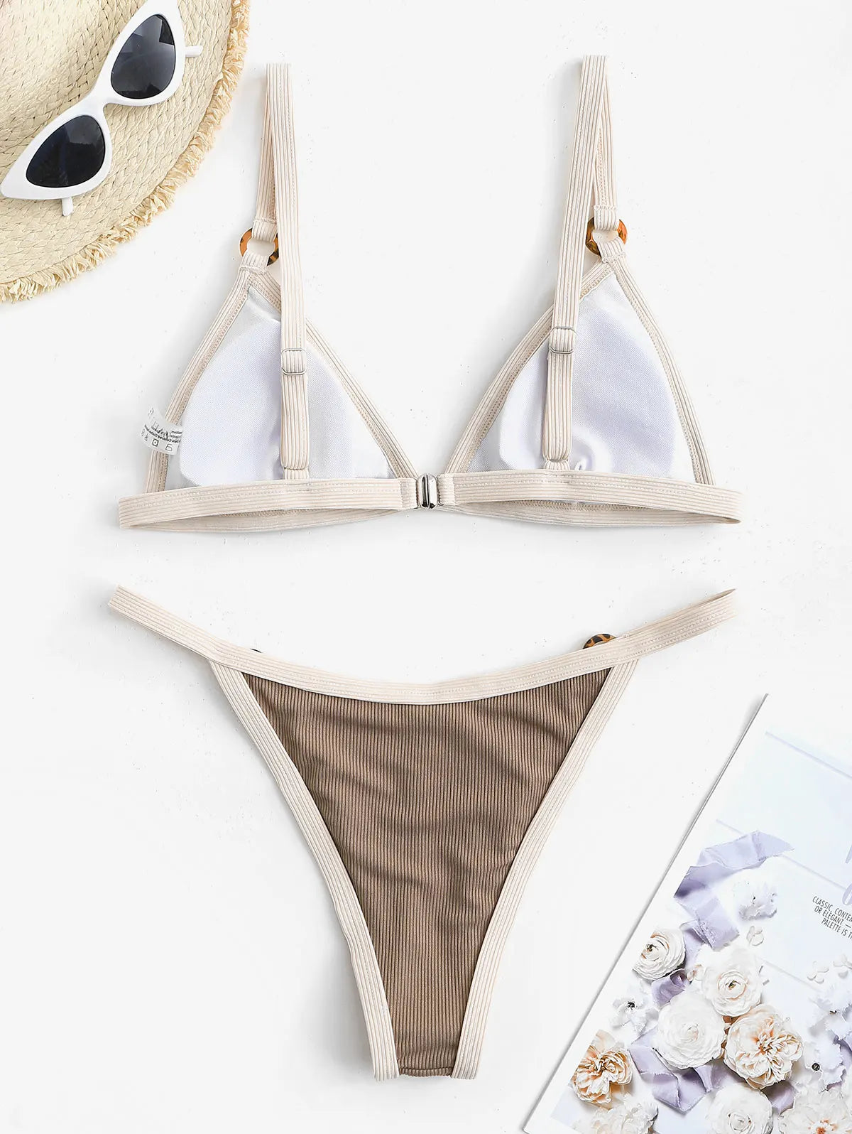 Bikini - Gerippt - Niedrige Taille - Sommer