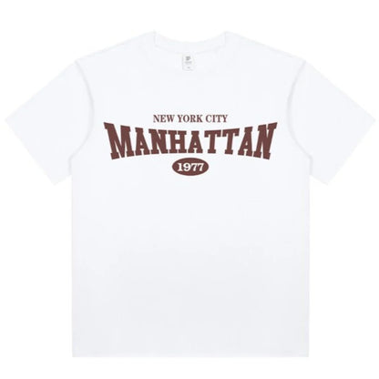 Manhattan T Shirt - Klassisch - Baumwolle