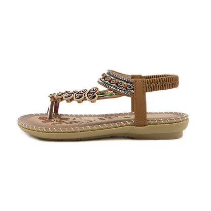 Sandalen - Boho - Offene Zehe - Elastischer Riemen - Sommer