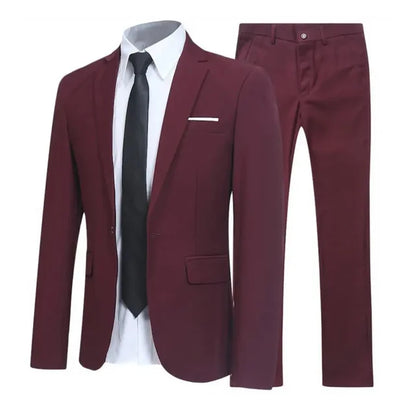 Zweiteiliger Herrenanzug - Anzug - Blazer + Hose - Hochzeit - Sommer