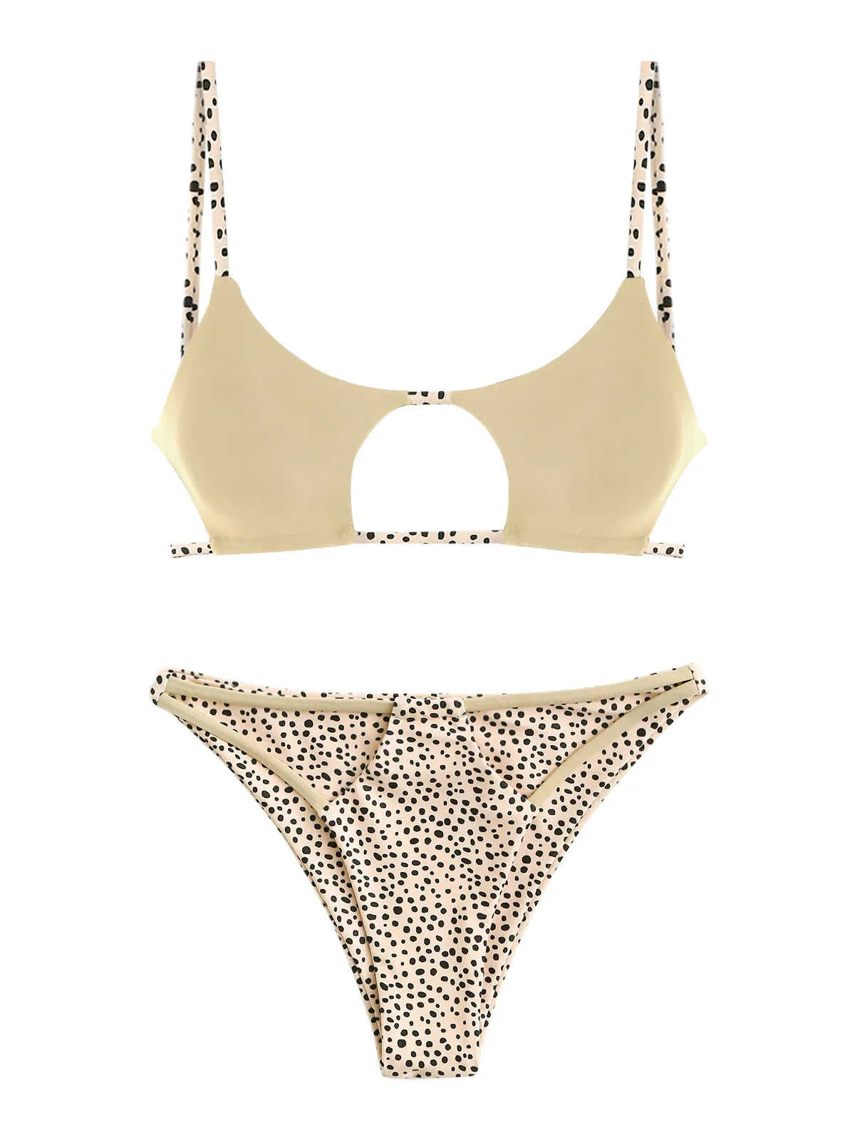 Bikini - Leopardenmuster - Hochgeschnitten - Sommer