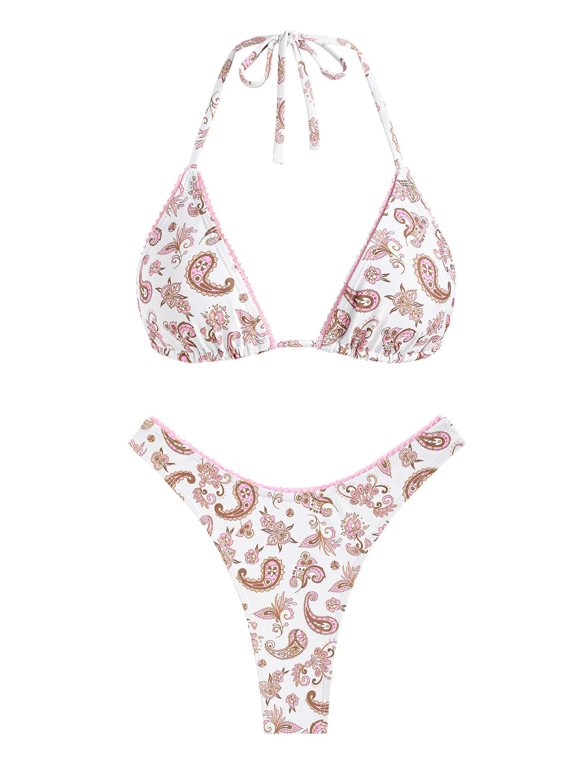 Bikini - Paisley Floral - Triangel-Tanga - Sommer