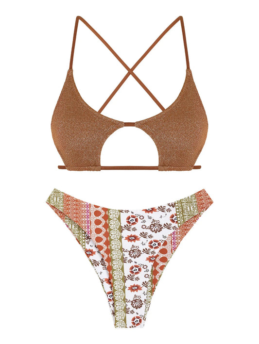 Bikini Set - Blumendruck - Boho - Sommer