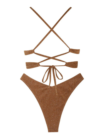 Bikini - Metallischer Glitzer - Sommer