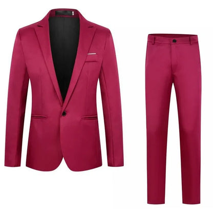 Zweiteiliger Herrenanzug - Anzug - Blazer + Hose - Informell - Sommer