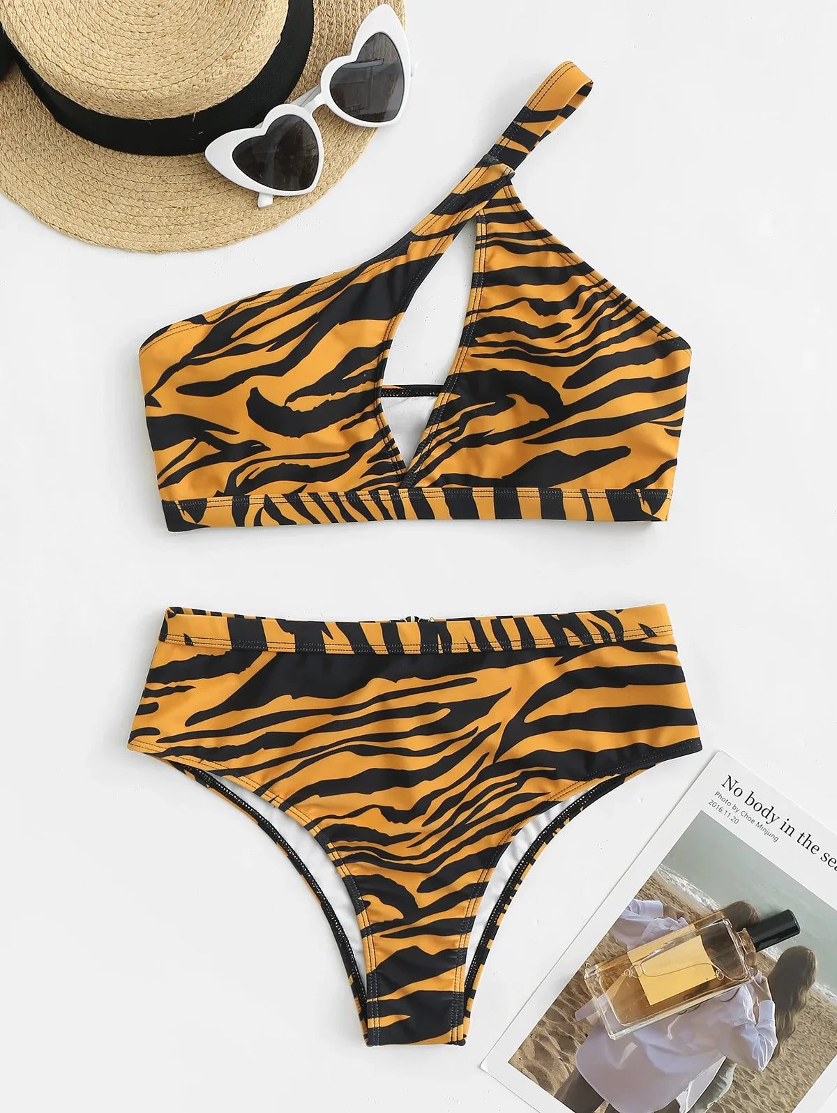 Bikini - Tiger Striped - Knöchel Schulter - Sommer