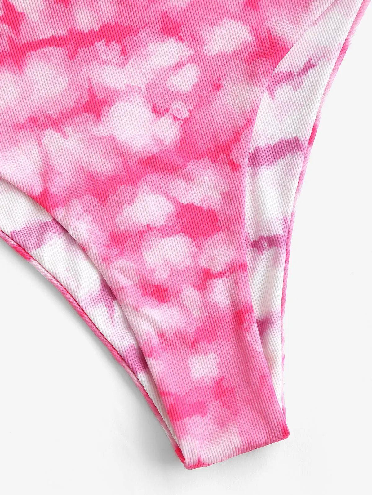 Bikini - Tie Dye Druck - Gerippt - Gesteppt - Sommer