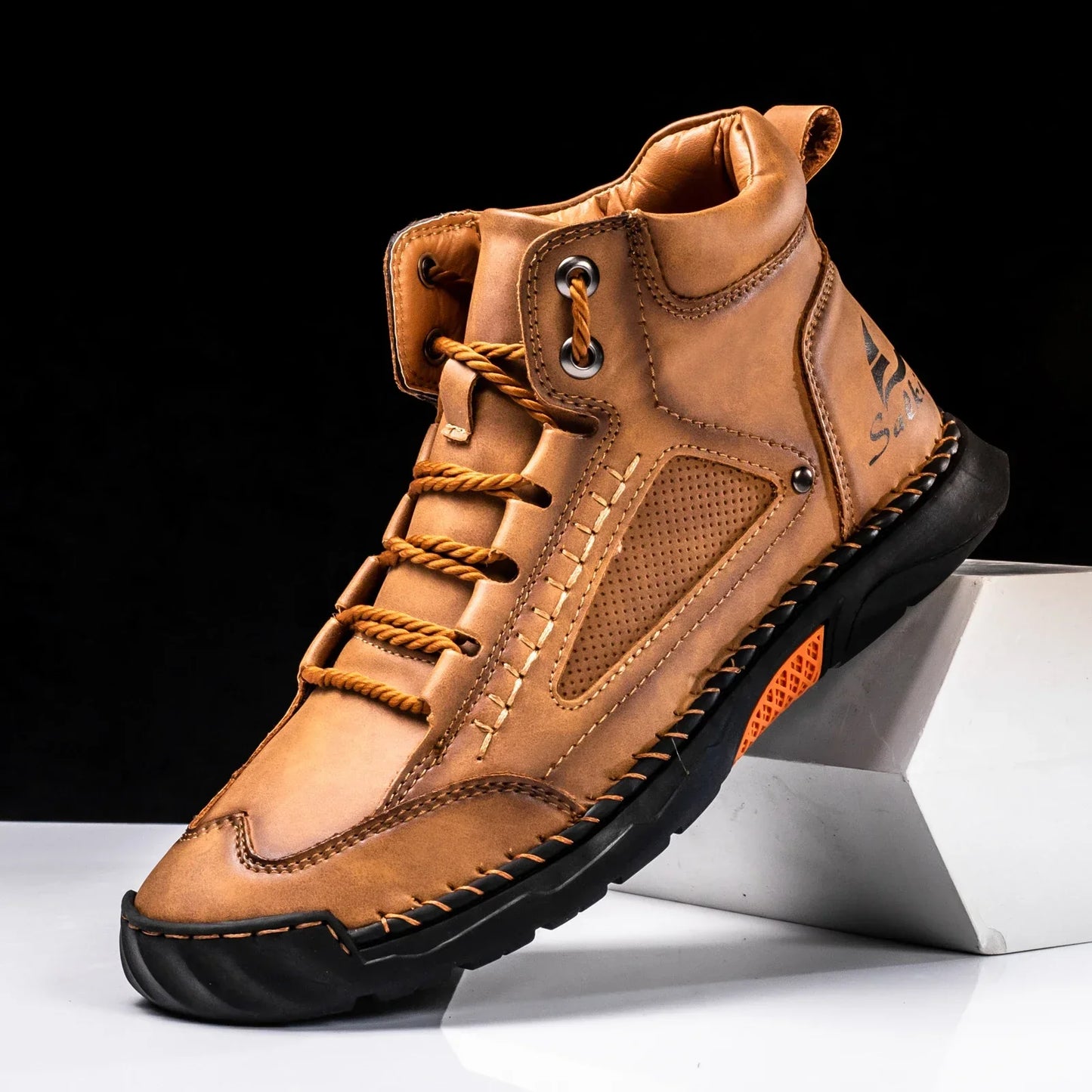 Leder High-Top Schuhe für Herren – Komfort trifft alpinen Stil