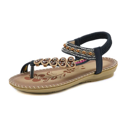 Sandalen - Boho - Offene Zehe - Elastischer Riemen - Sommer