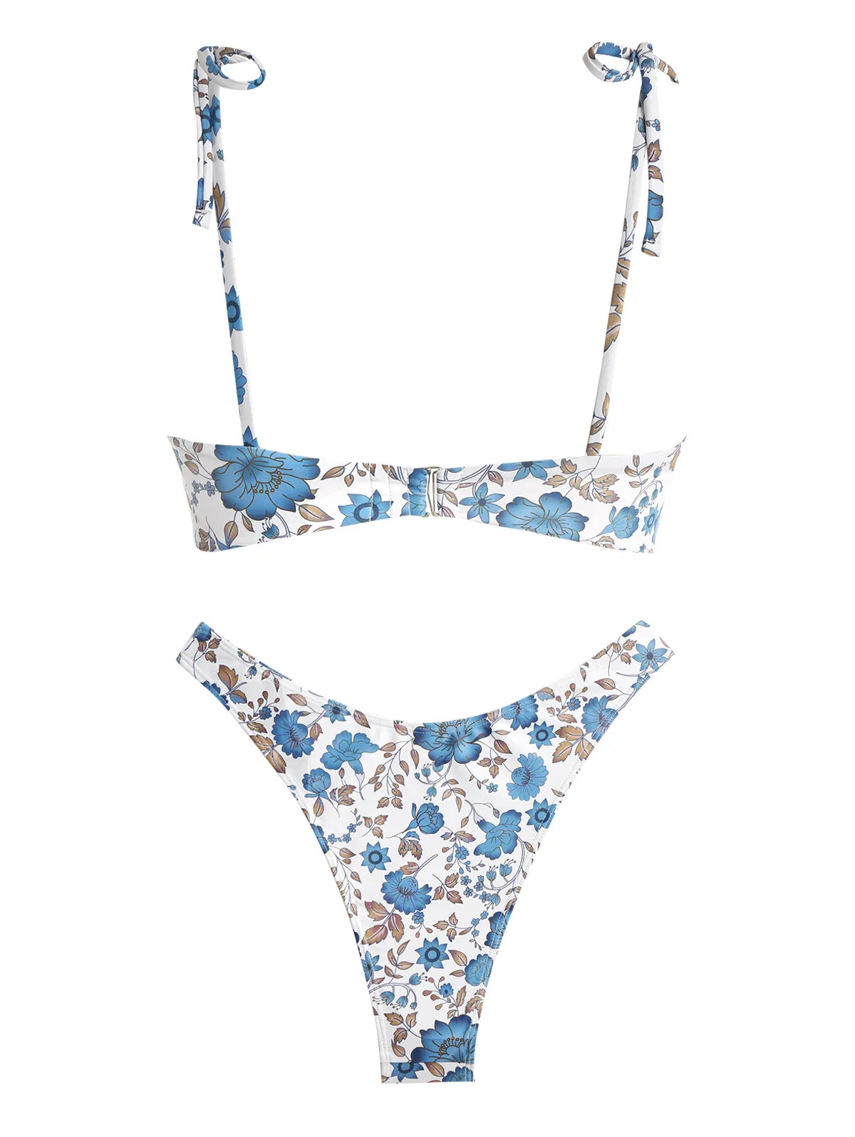 Bikini - Hoch geschnitten - Blumenmuster - Sommer