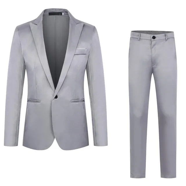 Zweiteiliger Herrenanzug - Anzug - Blazer + Hose - Informell - Sommer