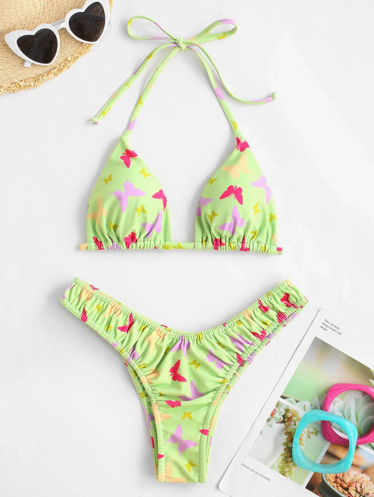 Bikini - Schmetterlingsdruck - Sommer