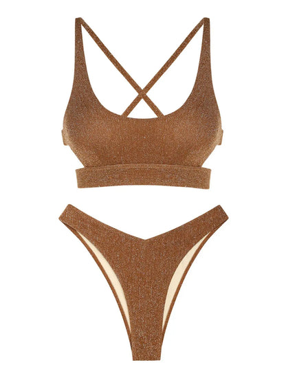 Bikini - Metallischer Glitzer - Sommer