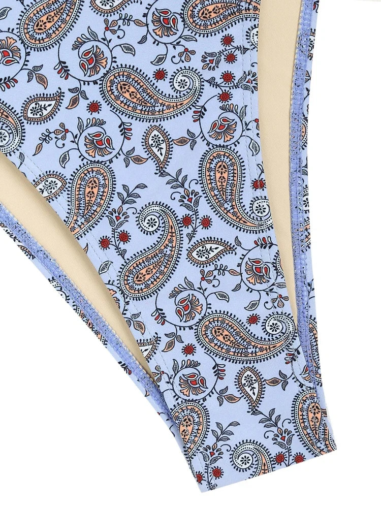 Bikini - Paisley-Blumenmuster - Sommer