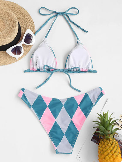 Bikini - Geflochten - Hohe Taille - Sommer