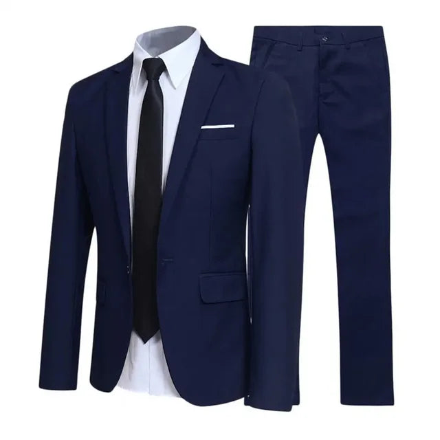 Zweiteiliger Herrenanzug - Anzug - Blazer + Hose - Hochzeit - Sommer