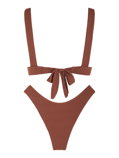 Bikini Set - V-Ausschnitt - Push Up - Sommer