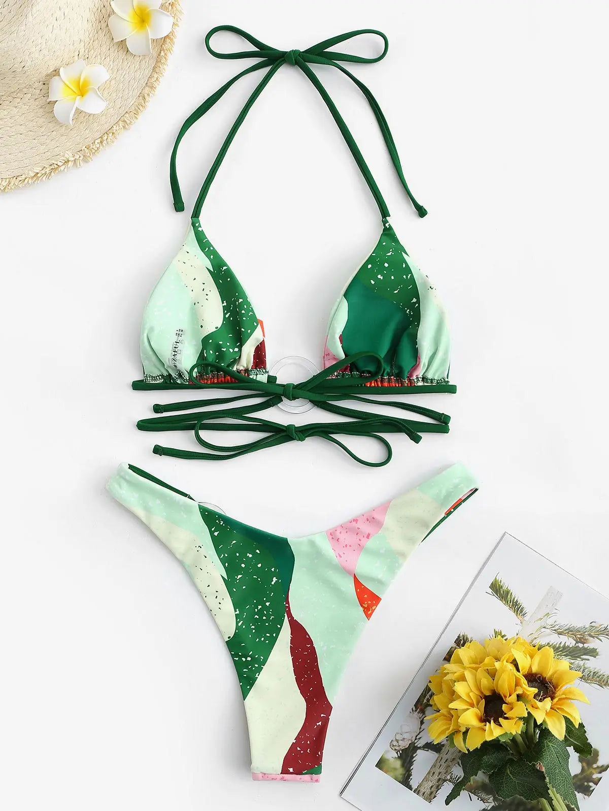 Bikini - Colour Blocked - O-Ring - Sommer