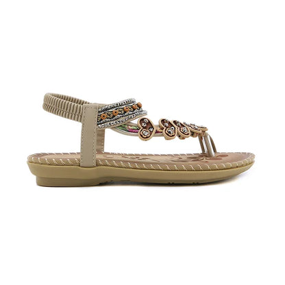 Sandalen - Boho - Offene Zehe - Elastischer Riemen - Sommer