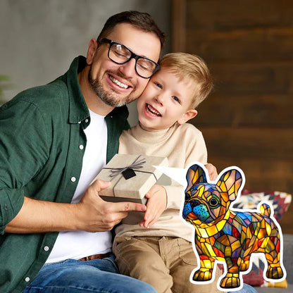 LumiPaw Handgefertigte Leuchtende Hundelampe – Stimmungslicht und Geschenk
